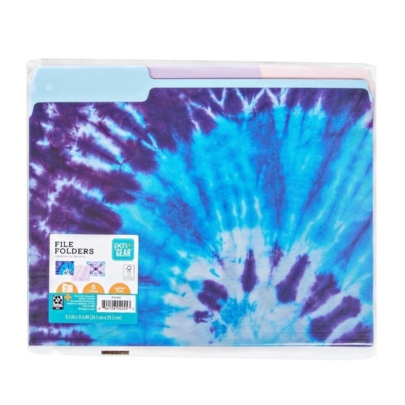 Pen+Gear Tie Dye Folders, 12 Count Bundle - Picture 3 of 6